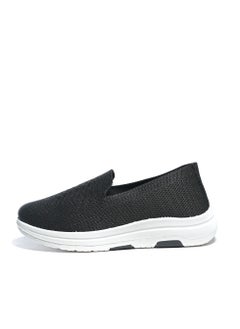 اشتري Basic Slip-on Knit Black Sneakers For Women في مصر