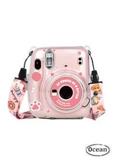 اشتري Hard Case For Fujifilm Instax Mini 11 Instant Camera With Adjustable Strap Clear في السعودية