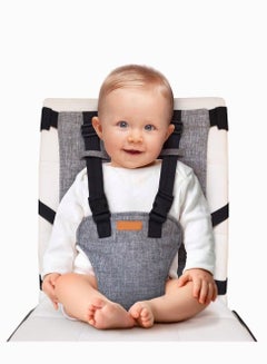 Buy Travel Harness Seat - Fabric Baby Portable High Chair for Travel Travel High Chair Seat Sack Portable Baby Seat with Safety Harness Parent Pouch Must Haves Baby Travel Essential in Saudi Arabia