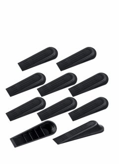 اشتري Door Stoppers Wedge Heavy Duty Door Wedge, 10 Pcs Non-Slip Door Jammer, Plastic Door Stop Wedges for Home and Office, Interior Bathroom, Kitchen, Children's Room Door في الامارات