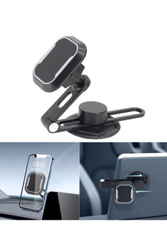 Buy Hover Screen Car Magnetic Suction Bracket, Invisible Folding Center Console Navigation Phone Bracket Screen 360 Degrees Rotatable Strong Fixed Bracket in UAE