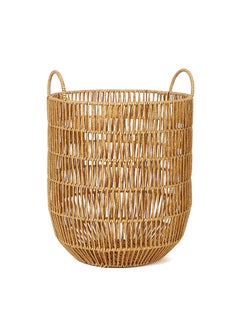 Buy Rattan Laundry Hamper Tall Laundry Basket for Blanket Storage, Large Storage for Dirty Clothes Basket for Bedrooms, Bathrooms and Laundry Area in UAE