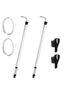 Buy 45 cm Auto Siphon Kit with Tubing, 2 Pieces, 17.7 Inch, Built in Pump, Plastic Racking Cane Liquid Processing Filter, Homebrew Fermentation Siphoning Kit with Stabilizer Clip Clamp in Saudi Arabia