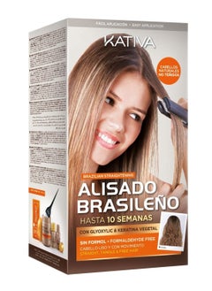 Buy Kativa Keratin And Argan Oil Brazilian Straightening Kit in UAE