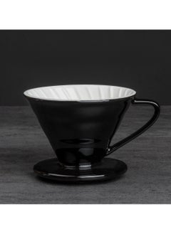 Buy V60 Ceramic Coffee Dripper ,Manual Pour Over Maker for Home & Camping, Colorful Gift with Reusable Filters, Drip Stand & Carafe Server ,Size V02 in UAE