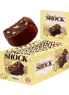 Buy Fitness Shock Protein Brownie Banana Chocolate Flavor 50g Pack of 10 in UAE