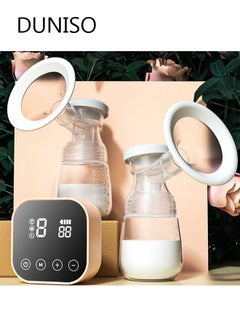 Buy Double Electric Breast Pump Milk Extractor Breastfeeding Pump with 4 Modes 9 Levels Portable Breast Pump Strong Suction Power Quiet Pain Free in Saudi Arabia