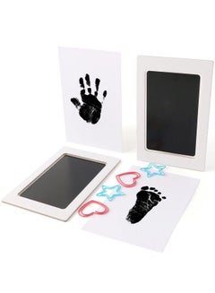 اشتري Baby Footprint Kit Pet Paw Print Kit Handprint Ink Pads 2 Packs Medium Size في الامارات
