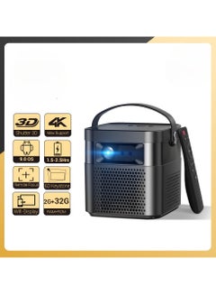 Buy U70Pro Portable 3D Projector DLP Video Projector Compatible with 1080P 4K LED Home Theater with Rechargeable Battery Wireless Projection for Smartphone Tablet and Computer in UAE