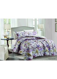 اشتري Best Quality 6 Piece King Size Comforter Set Microfiber Multicolour في الامارات