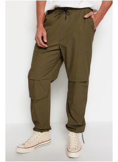 Buy Khaki Men Jogger Fit Baggy Parachute Trousers in Egypt