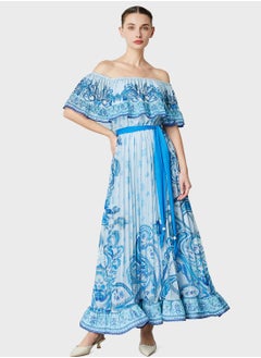 Buy Bardot Ruffle Plisse Dress in Saudi Arabia