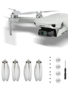 اشتري مراوح للطائرات بدون طيار DJI Mini 2 / SE مزودة بزوجين من مراوح التحرير السريع القابلة للطي و 4 قواعد خاصة للإفراج السريع ، واستبدال الطائرات بدون طيار بضوضاء منخفضة ، وملحقات دعامة التثبيت السريع في السعودية