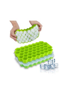 Buy Silicone Honeycomb Ice Mold - Green Colour:Green model:20 x 12 x 2 cm in UAE