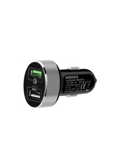 Buy MOMAX UC9 Dual-port USB Qualcomm 3.0 Fast Car Charger BLACK in Egypt