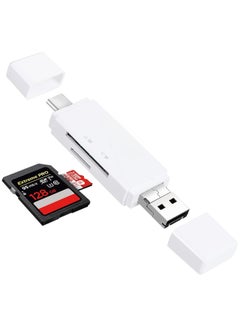 اشتري SD Card Reader USB Card Reader USB C Adapter 2.0 Micro Portable Memory Card Reader for SD Micro SD TF SDHC SDXC MS MSXC MMCSD Micro SDXC في الامارات