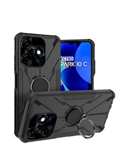 Buy Protective Case Cover For TECNO Spark 10C 4G Black in Saudi Arabia