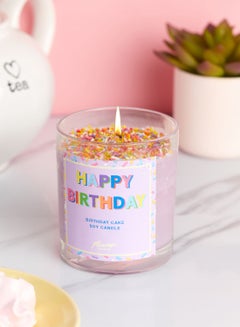 Buy Birthday Cake Happy Birthday Sprinkle Candle in UAE
