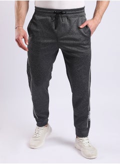 اشتري Black Side Leg Patch Elastic Waist Sweatpants في مصر