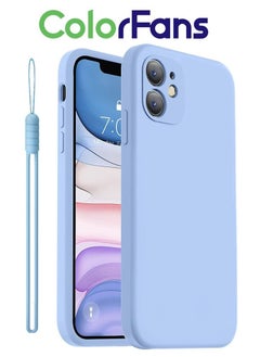 اشتري Case for Apple iPhone 11 6.1 inch Silicone Cover Soft Sky Blue في السعودية