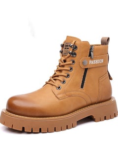 اشتري New Men's Casual Leather Boots في الامارات