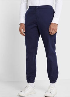 Buy Thomas Scott Men Comfort Mid-Rise Easy Wash Cargo Trousers in UAE