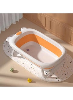 اشتري حوض استحمام كامل الحجم قابل للطي ، دعم إضافي للساق مع مادة غير قابلة للانزلاق للطفل في مصر