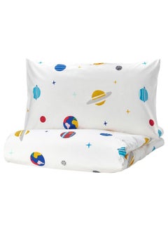 Buy Duvet Cover And Pillowcase, Space/Multicolour, 150X200/50X80 Cm in Saudi Arabia