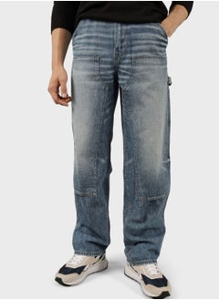 Buy Essential Loose Fit Jeans in UAE