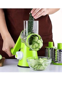 Buy 4 Pcs Vegetable Slicer 3 In 1 Handheld Spiral Rotary Drum Slicer For Vegetable Fruit Cheese Nut in UAE