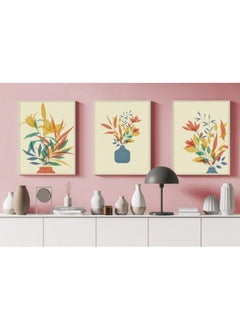 Buy Canvas Wall Art, Abstract Framed Portrait of modern floral posters in Egypt