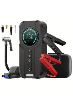 اشتري Jump Starter with Air Compressor 1000A 12V 150PSI 29.6Wh Car Battery Jump Starter 3.0L Gas and Diesel Smart Jumper with Display and Emergency Light في السعودية