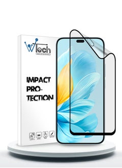 اشتري Nano Ceramic Full Glue Full Cover Matte Flexible Screen Protector For Honor 200 Lite 5G 2024 Clear/Black في السعودية