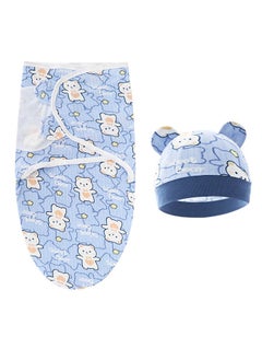 اشتري ORiTi 2-Piece Baby Soft SWaddling With Hat Set في الامارات