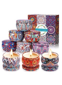 Buy 9 Pack Scented Candles Gift Set,Small Scented Candles for Home Bath Yoga, Natural Soy Wax Candles, Stress Relief & Body Relax, Ideal Gifts for Women,Mom,Friend,Birthday in UAE