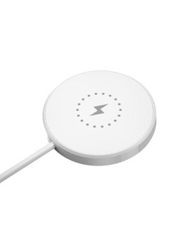 Buy 3 in 1 Wireless Charger, Magnetic Fast Wireless Charging Pad, Compatible with iPhone 14/13/12/SE/11, Samsung Galaxy, Apple Watch, Earbuds (Adapter NOT Included) (white) in UAE