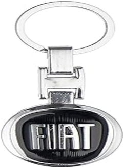 Buy Car KeyChain with Fiat Logo, Car Keyring Auto Decoration Accessories - Black in Egypt