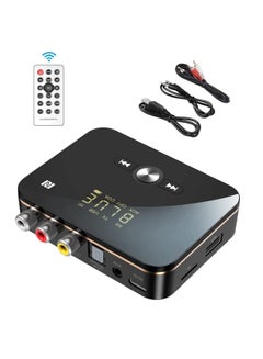 Buy Bluetooth Audio Transmitter Wireless Receiver Adapter for Music Streaming Sound System Car Aux Works with Home TV Stereo and Speakers aptX Low Latency & HD Audio in UAE