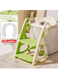 Buy Potty Training Seat & Toddler Step Stool, Ultimate Stability Toddler Toilet Seat, Adjustable Step & Seat Height Potty Seats for Toddlers Boys Girls in UAE