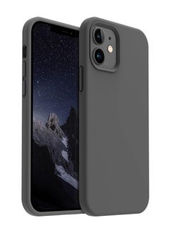 Buy Compatible with iPhone 11 Case 6.1 Inch Slim Liquid Silicone 4 Layers Soft Gel Rubber Shockproof Protective Phone Case with Anti Scratch Microfiber Lining (Titanium Grey) in Egypt