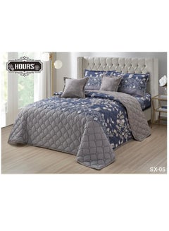 Buy Summer Bedding Set Consisting Of 6 Pieces Double-Sided Of Microfiber SX-05 in Saudi Arabia