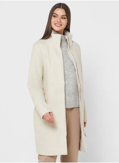 Buy Zip Detail Coat in Saudi Arabia