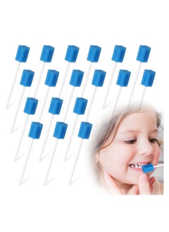 Buy Dental Swabs Mouth Sponge Oral Care Tooth Cleaning Swab Portable Disposable Convenient for Clinic Hospital 100PCS in UAE