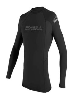 Buy O'Neill Wetsuits Men's Basic Skins UPF 50+ Long Sleeve Rash Guard, Black, 2XL in UAE