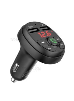 Buy Dual USB FM Transmitter Car Chargerblack in UAE