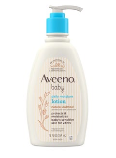 Buy Aveeno Baby Daily Moisture Moisturizing Lotion For Delicate Skin With Natural Colloidal Oatmeal, 354 ml in UAE