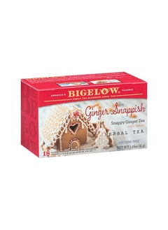 Buy Bigelow Tea Ginger Snappish Herbal Tea, Caffeine Free, 18 Count (Pack of 6), 108 Total Tea Bags in UAE