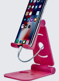 Buy Adjustable Universal Mobile Phone Stand Pink in Saudi Arabia