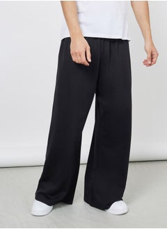 Buy Solid Wide Leg Pyjama with Drawstring in Saudi Arabia