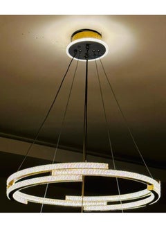 Buy Chandelier Allaqi Modern Three Lights Diameter 60 cm Gold in Saudi Arabia